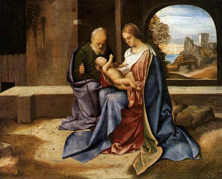 Святое семейство (Мадонна Бенсон), c.1500
