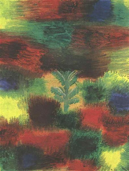 Маленькое деревце среди кустарника, 1919