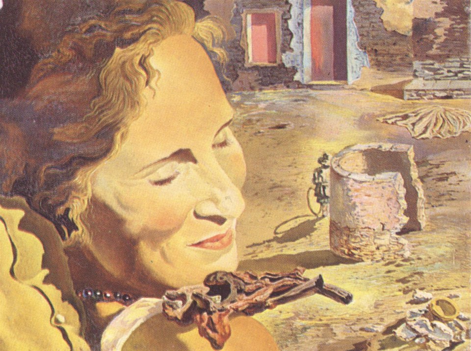 Портрет Галы с двумя бараньими отбивными на плече, 1933