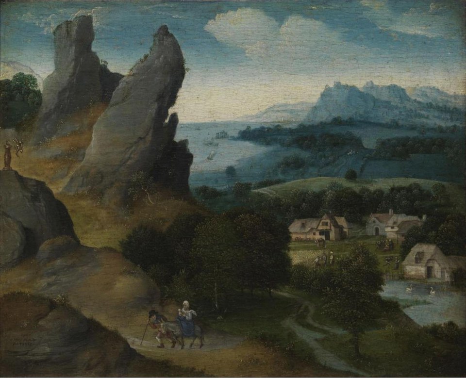 Пейзаж с бегством в Египет, c.1515