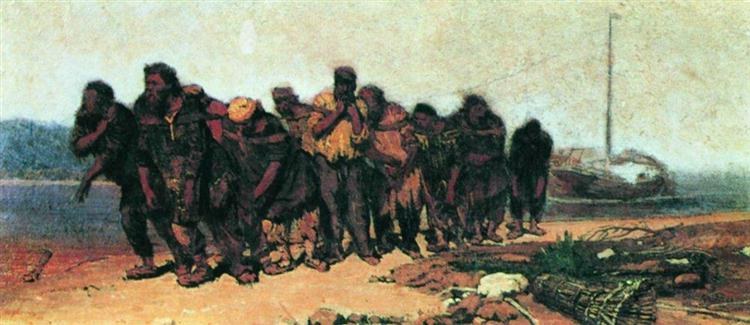 Бурлаки на Волге, 1870 - Илья Репин