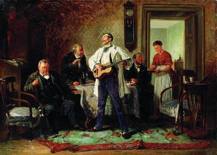 Приятели, 1878 - Владимир Маковский
