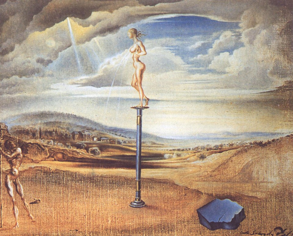 Фонтан молока, бесполезно растекающегося по трем туфлям, 1945