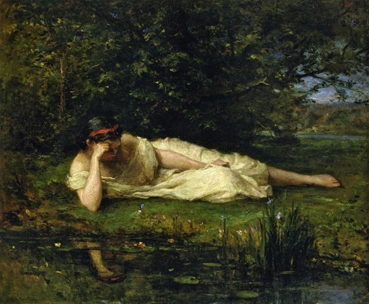 Этюд, кромка воды, 1864