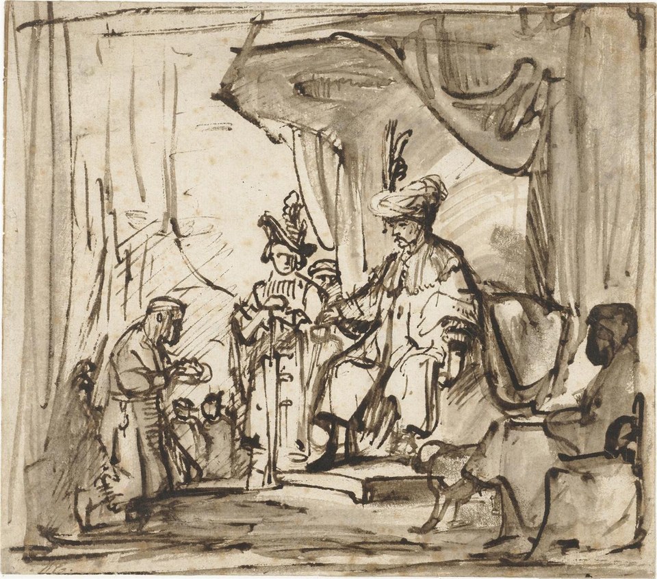 Слуга преподносит Давиду корону Саула С., 1649