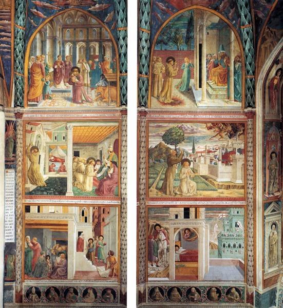 Сцены из жизни святого Франциска (северная стена), 1452