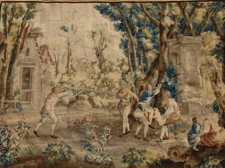 Les Amusements Champétres: Растаявшая лошадь (Гобелен), 1730