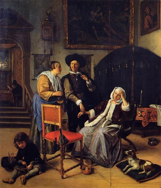 Визит доктора, c.1661 - 1662