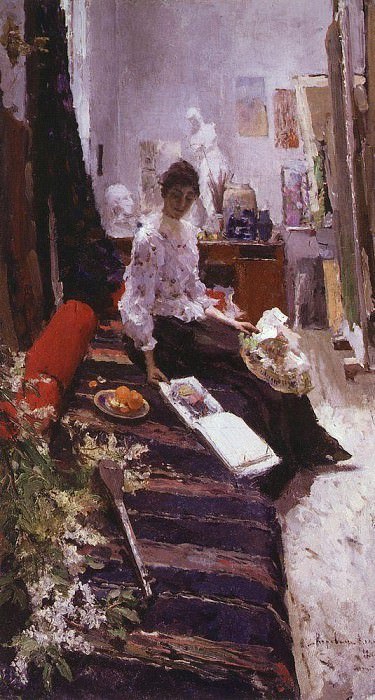 В мастерской художника. 1892
