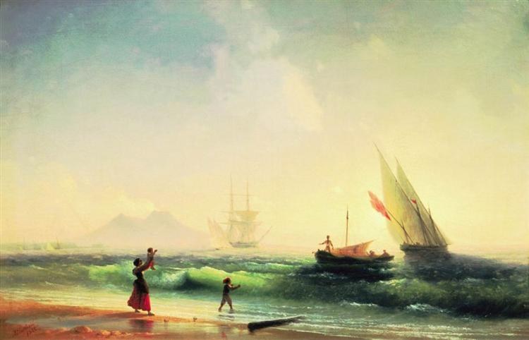 Встреча рыбаков на берегу Неаполитанского залива, 1842