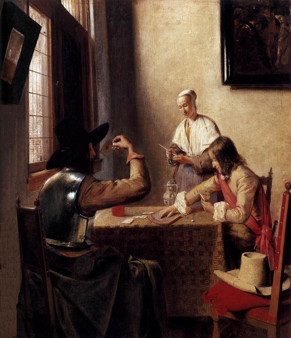 Солдаты, играющие в карты, c.1658