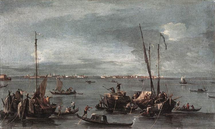 Лагуна, смотрящая на Мурано со стороны Нового Фондамента, 1765 - 1770