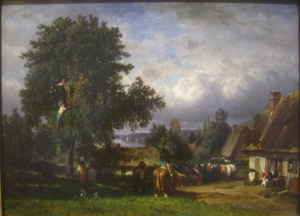 Урожай яблок в Нормандии, 1865 - Констан Труайон