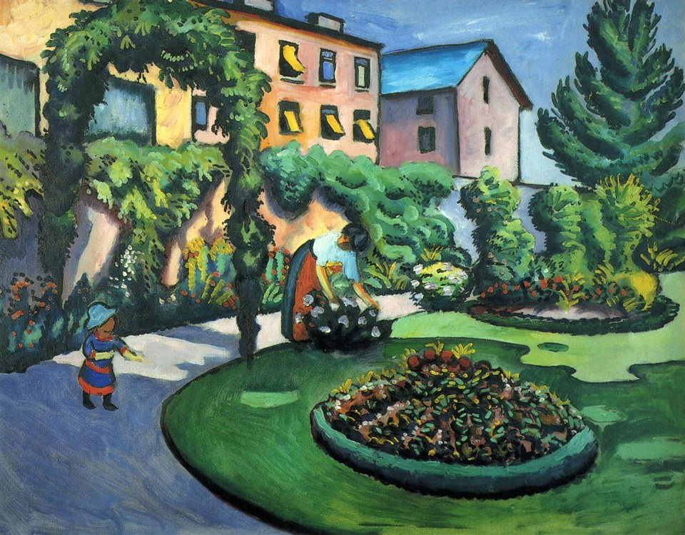 Картина «Сад», 1911 - Август Макке