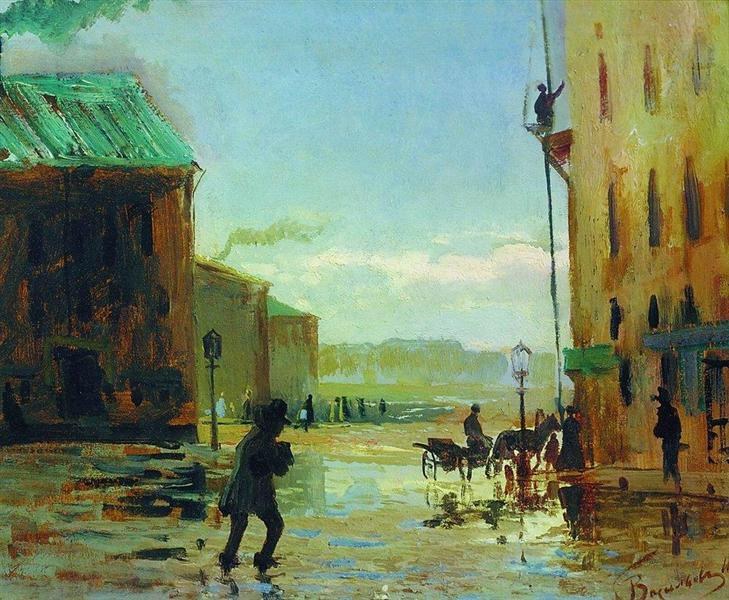 После дождя (Весна в Петербурге), 1867