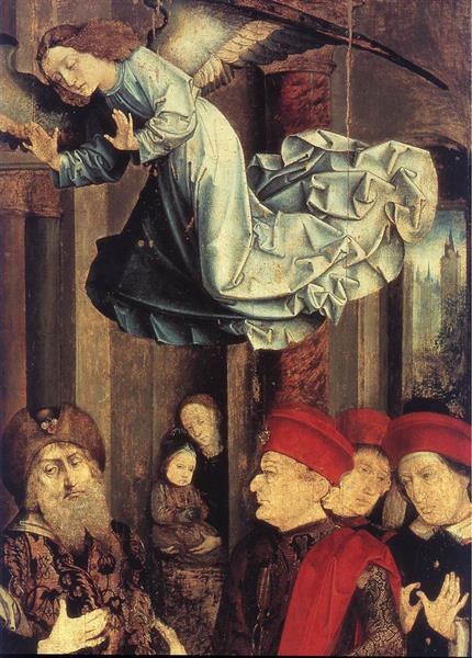 Евхаристический алтарь (фрагмент), 1467 - Юстус ван Гент