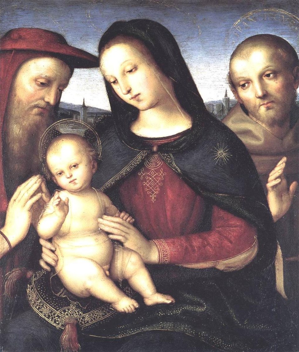 Мадонна с Младенцем и святыми, c.1502 - Рафаэль