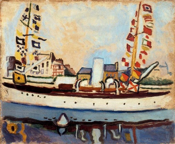 Английская яхта, 1906