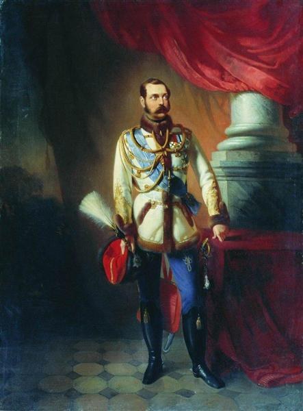 Портрет Александра II, c.1860 - Константин Маковский