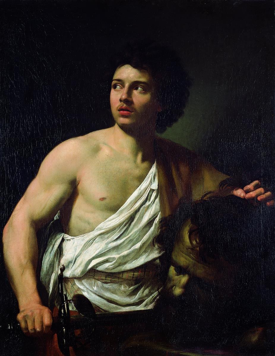 Давид с головой Голиафа, 1622