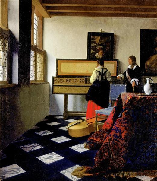 Урок музыки, c.1662 - c.1665 - Иоганнес Вермеер
