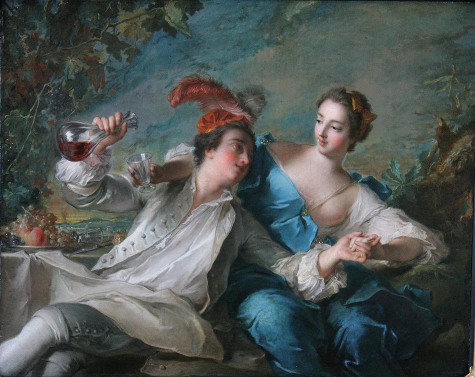 Влюбленные, 1744 - Жан-Марк Наттье
