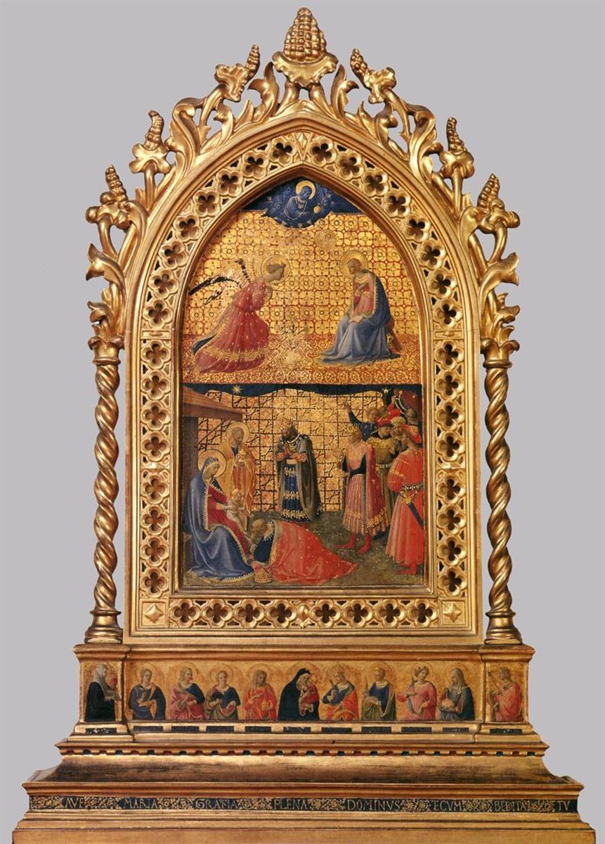 Благовещение и Поклонение волхвов, c.1424 - Фра Анджелико