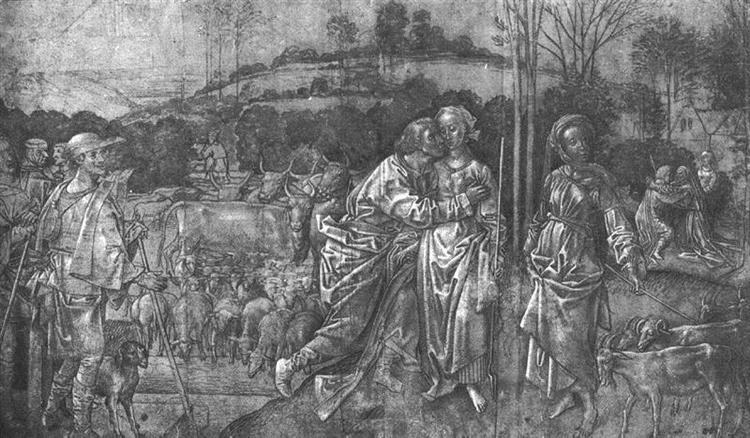 Иаков и Рахель, c.1470 - c.1475 - Хьюго ван дер Гус