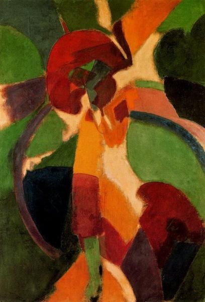 Женщина с зонтиком. Парижанка, 1913