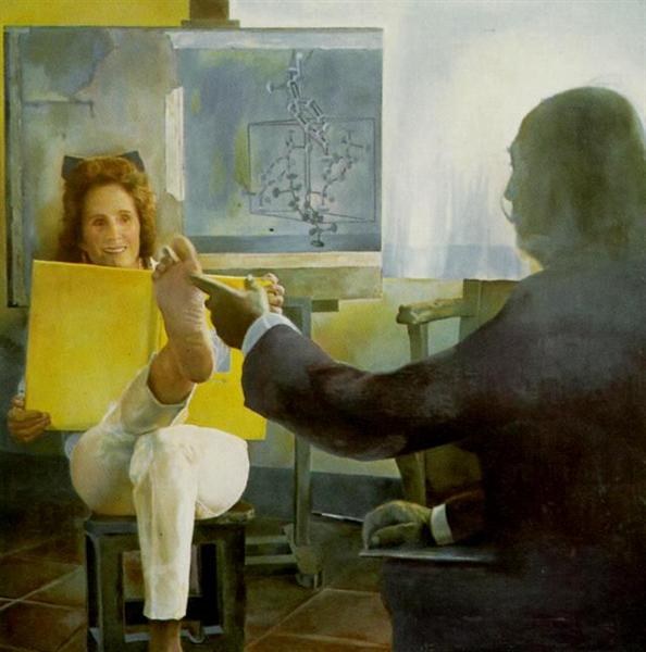 Нога Галы (правая панель), 1974