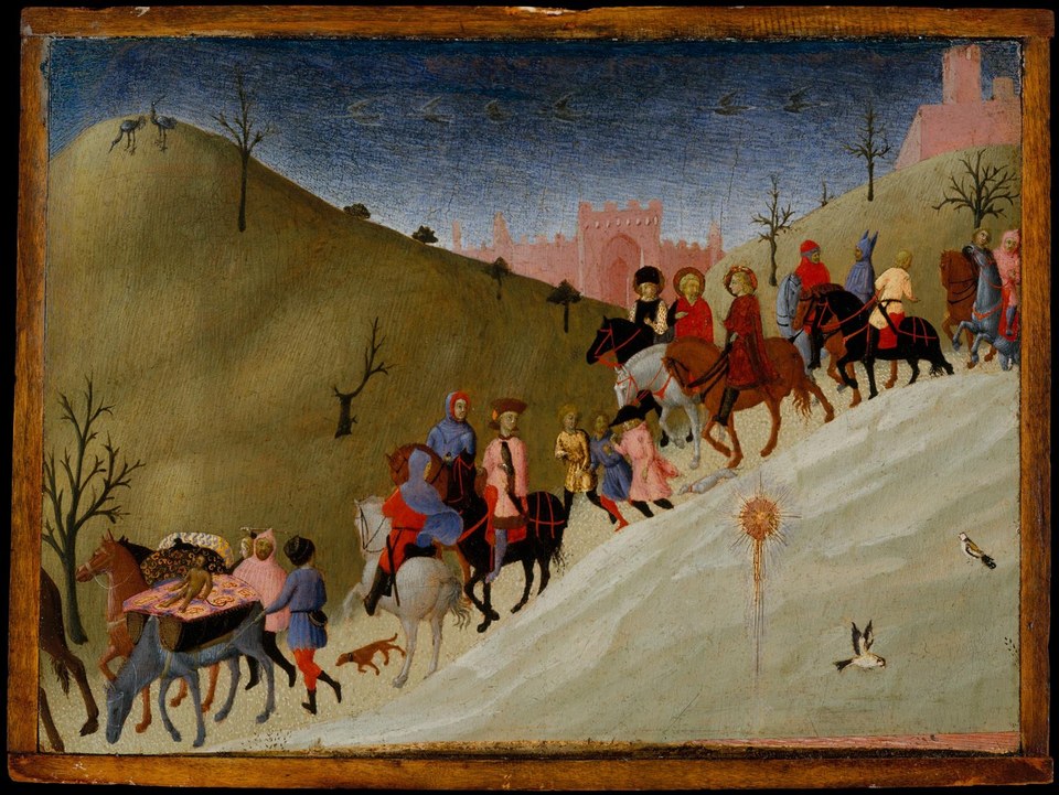 Путешествие волхвов, c.1433 - c.1435 - Сассетта (Стефано ди Джованни)