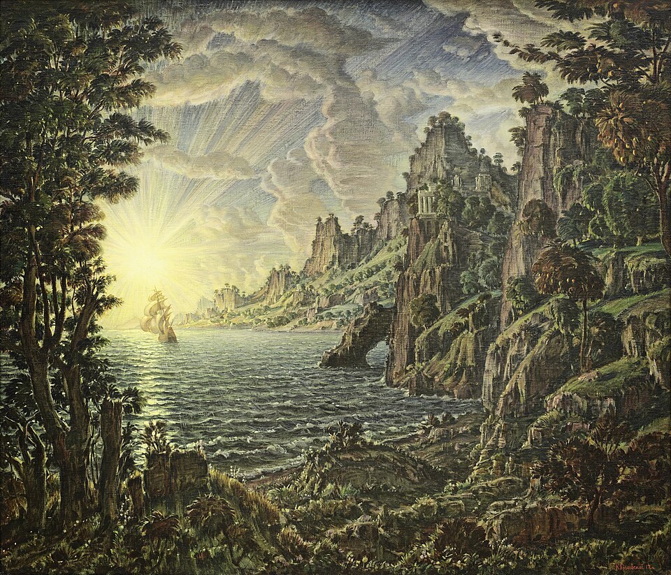 Корабли. Вечернее солнце