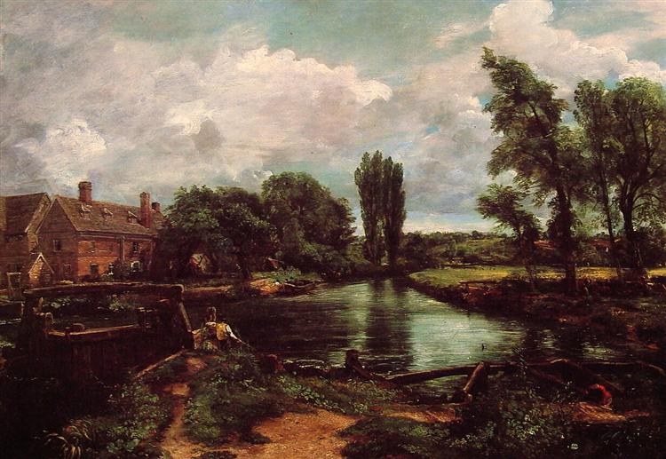 Флэтфордская мельница из шлюза на Стоуре, 1811 - Джон Констебль