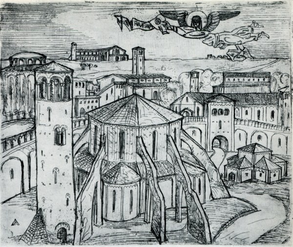 Воспоминания о Равенне, 1914 - Эль Лисицкий
