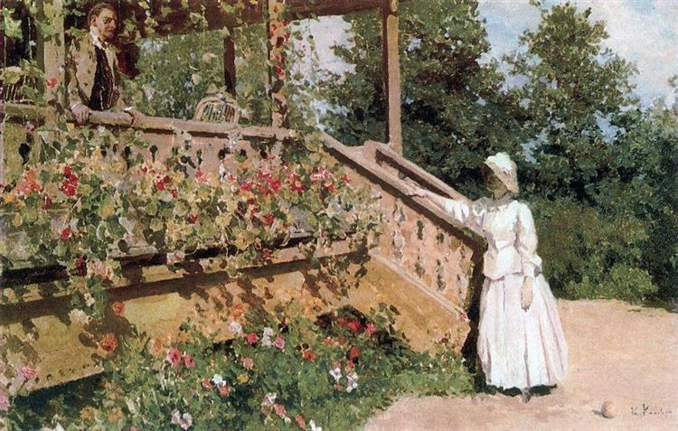 Настурции, 1888 - Константин Коровин
