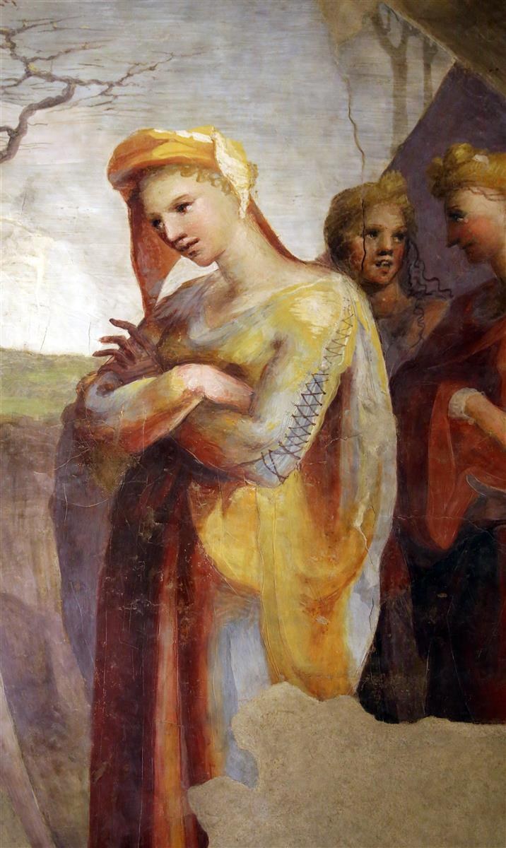 Встреча Анны и Иоахина у Золотых ворот (фрагмент), c.1514