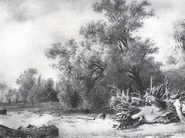 Дубы под Сестрорецком, 1857 - Иван Шишкин