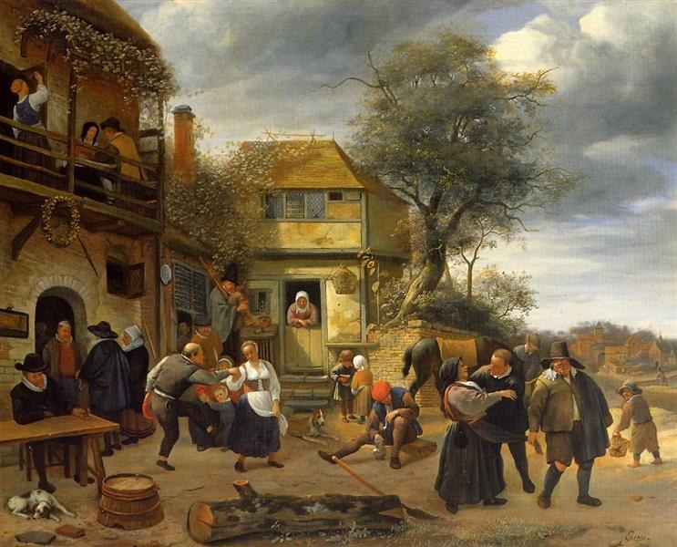 Крестьяне перед гостиницей, 1653