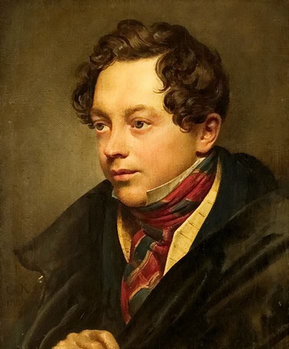 Портрет художника П. В. Басина. 1829. Холст