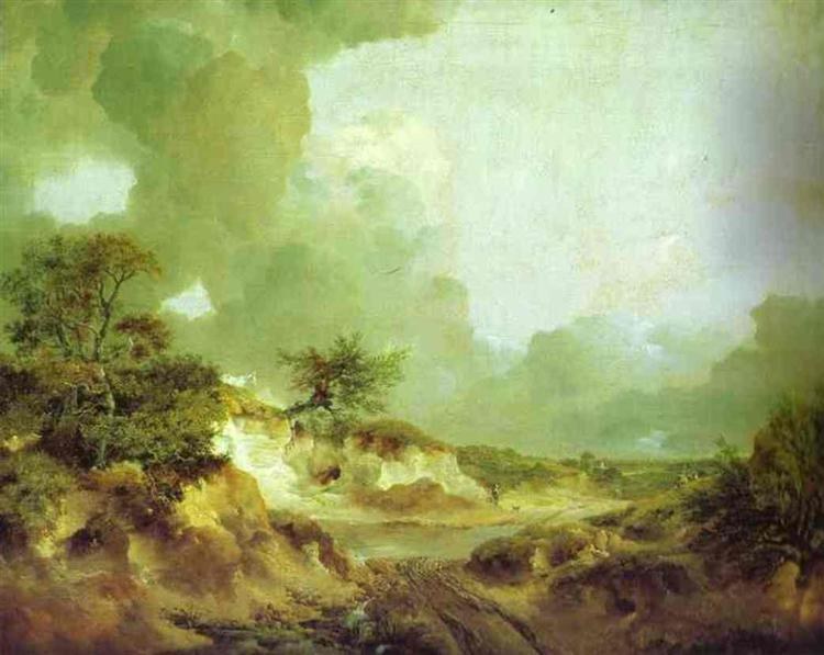 Пейзаж с песочницей, c.1746 - c.1747