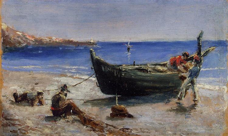 Рыбацкая лодка, 1880
