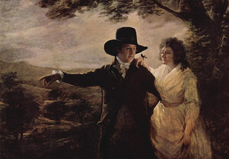 Портрет сэра Джона и леди-клерк из Пеникуика, c.1790 - Генри Реберн