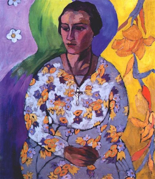 Портрет Н. Свендонской, 1915 - Аристарх Лентулов