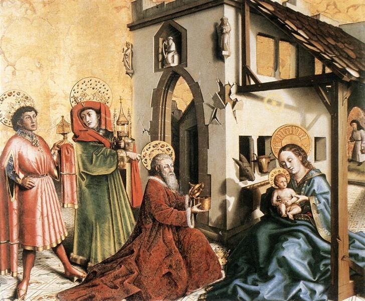 Поклонение волхвов, c.1444 - Конрад Витц