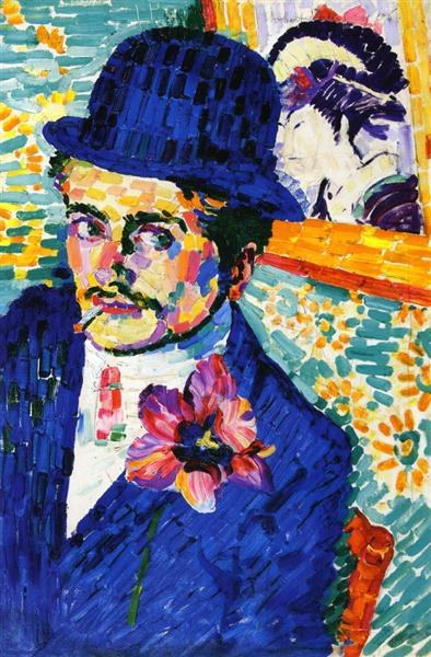 Мужчина с тюльпаном (также известный как Портрет Жана Метцингера), 1906