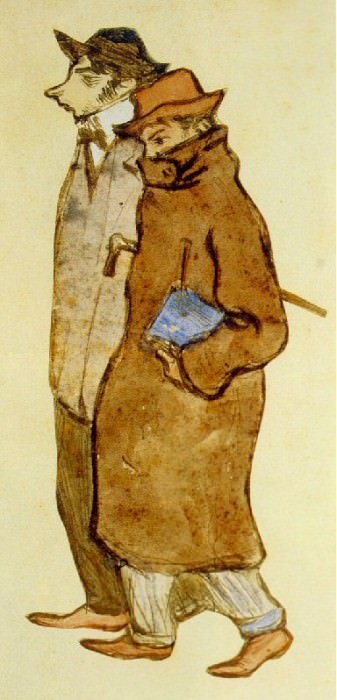1899 Пикассо и художник Касагемас.