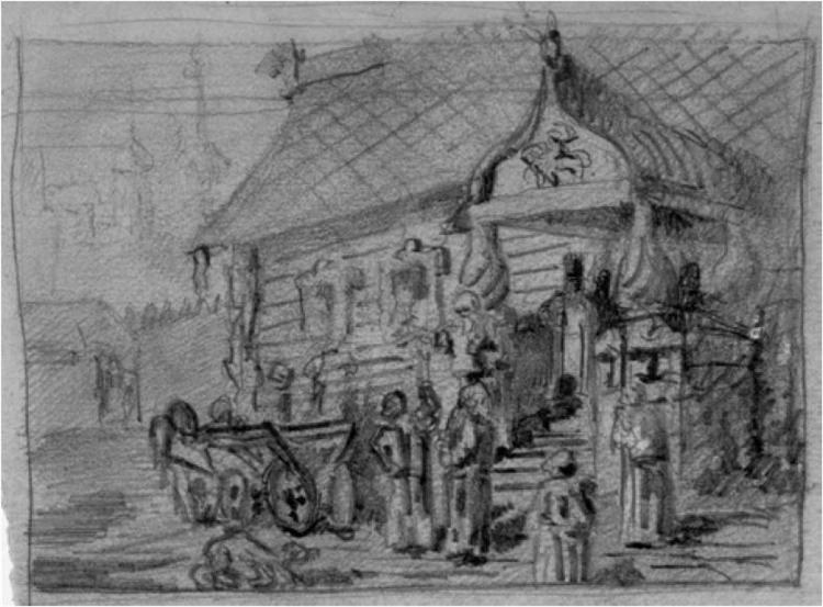 Выдача головы, c.1891 - Николай Рерих