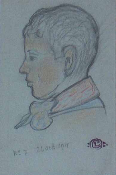 Профиль мальчика, 1911