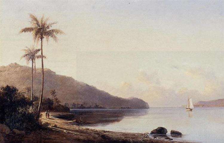 Ручей на острове Сент-Томас, Антильские острова, 1856 - Камиль Писсарро