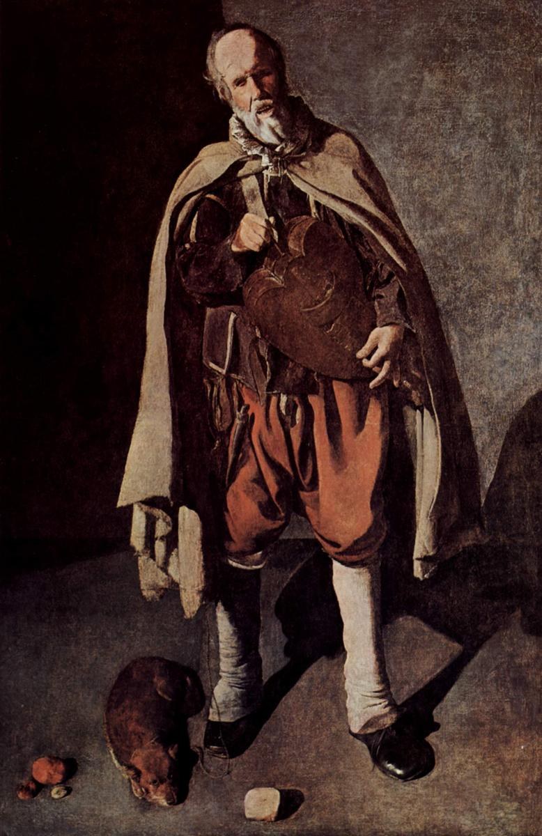 Шарманщик с собакой, c.1622 - c.1625 - Жорж де ла Тур
